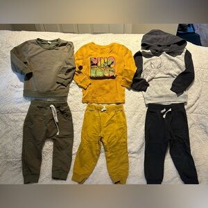 3 Outfits ~ Baby Boy 18 Months Sweatpants Spider-Man & Dinosaur